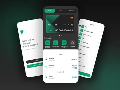 Financial app - Mobile Banking balance banking credit card financial app fintech income mobile app mobile banking mobile design money transfer operations send money transaction uiux