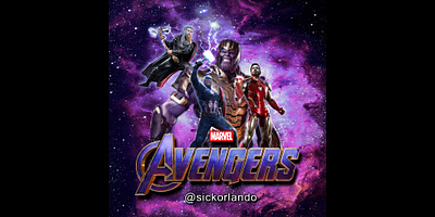 Avengers Poster design graphic design illustration