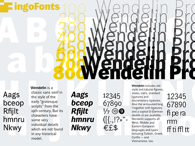 Wendelin Pro Variable font fractions legible text font variable