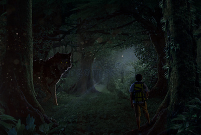 "FANTASY WOLF MANIPULATION" 3d animation design fantasywolfmanipulation graphic design illustration manpulation ms graphics