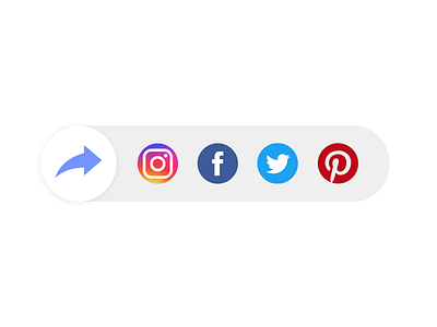 Daily UI Challenge 10 - Social share dailyui dailyuichallenge day10 graphic design logo photoshop socialshare ui uiux xd