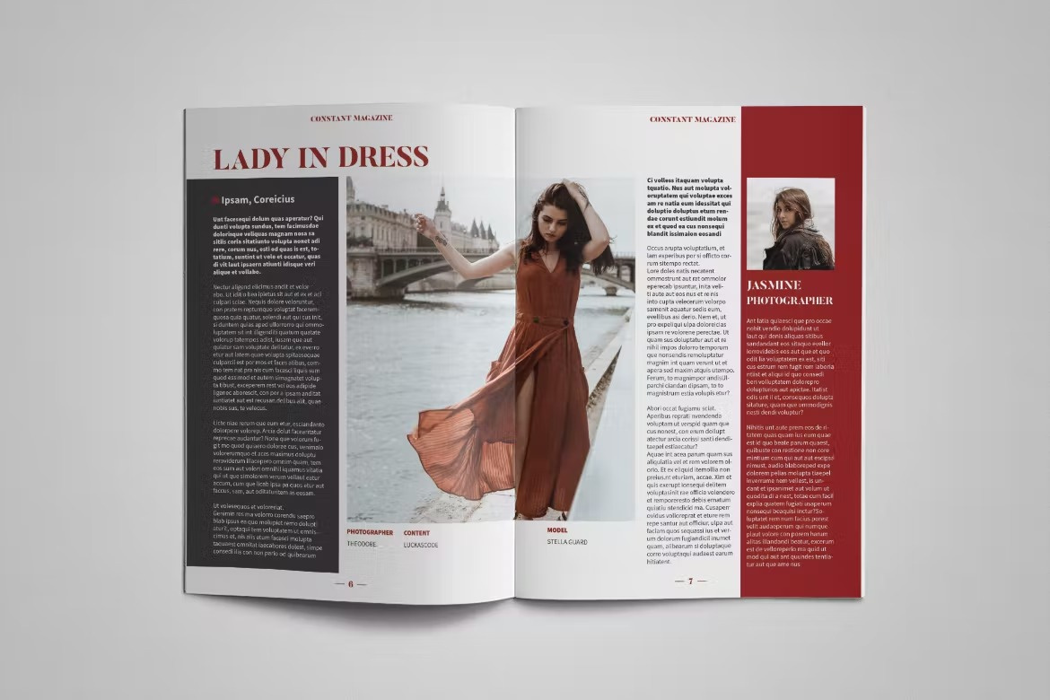 Free Constant Magazine Template by Steisi Vogli on Dribbble