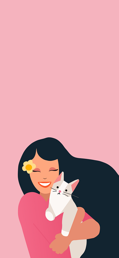 Cat Lover animal cat catlover illustration wallpaper