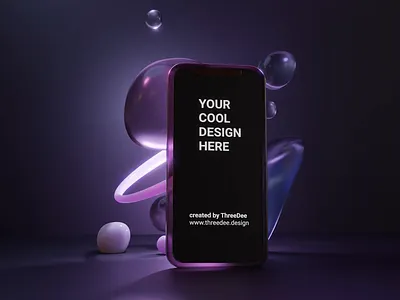 Sci-fi 3D mockup 3d 3d animation 3d mockup animation app apple blender branding design download free illustrations iphone mock up mockup motion graphics phone render resources ui