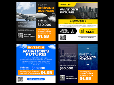 Aviation Investment Flyer Design – Modern Business Promotion investment marketing strategy