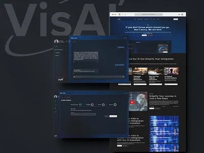 VisAI branding design graphic design illustration logo ui uiux uiux design ux vector