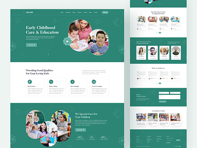 Children | Education Website | Landing page courses early learning education education website kids school landing page landingpage language school online class online courses ui webdesign website