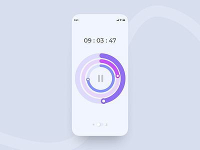 DailyUI - Countdown timer 014 app design app ui bestuidesign clock app countdowntimer dailyui time app ui design