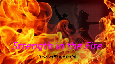 Strength in the Fire branding bryanlong cancer design fundraising graphic design icon logo