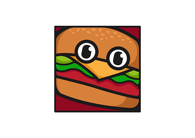 🍔🍔🍔 cartoon illustration logo