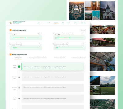 Website Profil Desa PT. Digital Desa Indonesia branding green ui ux village web design