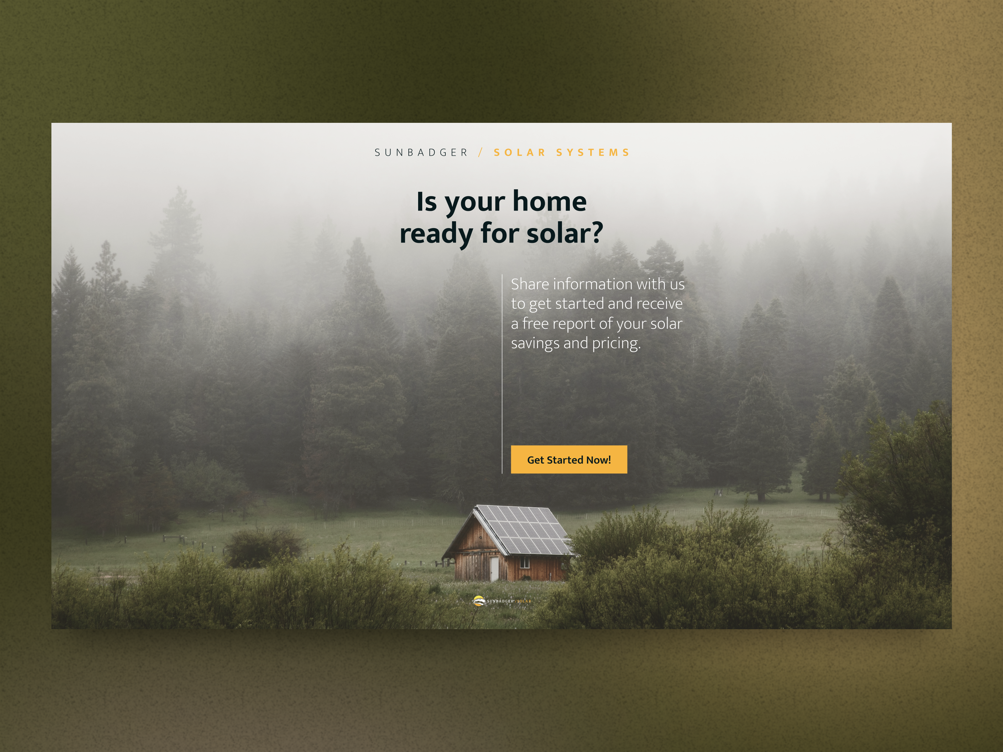Solar Energy Landing Page | UI/UX Design for Renewable Service corporate website