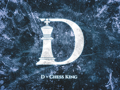 Chess King Logo branding chess combination creative d design glow graphic design grunge idea illustration inspiration king lettermark logo logomark minimal monogram texture white