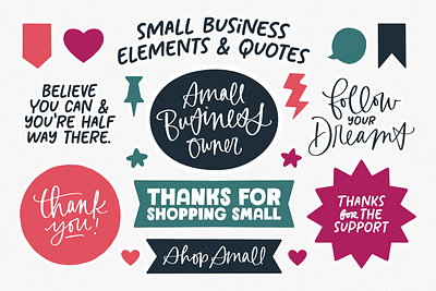 FREE | Small Business Quotes & Elements cute doodles free hand lettered hand lettering quotes treasure box