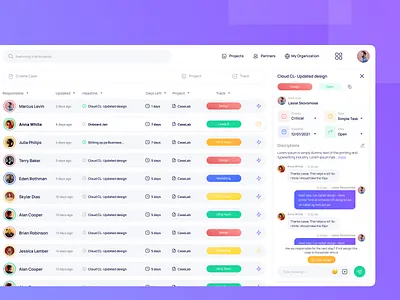 Project Management Tool app design management tool product design ui design