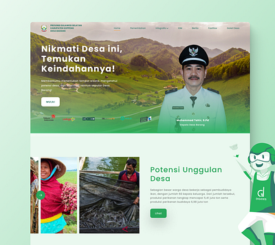Website Profil Desa PT. Digital Desa Indonesia branding design ui uiux ux web design