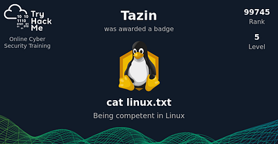 Cybersecurity badge (linux)