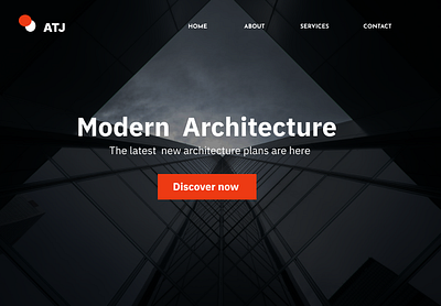 Architecture ui/landing page architecture landing page ui ux web design