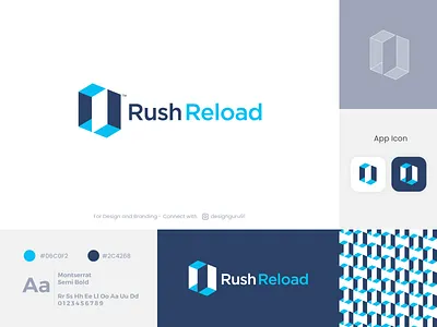 Rush Reload #Branding blue brand branding design dribbble follow followme graphic design graphicdesign illustration like logo logos logo design new save share shot vector