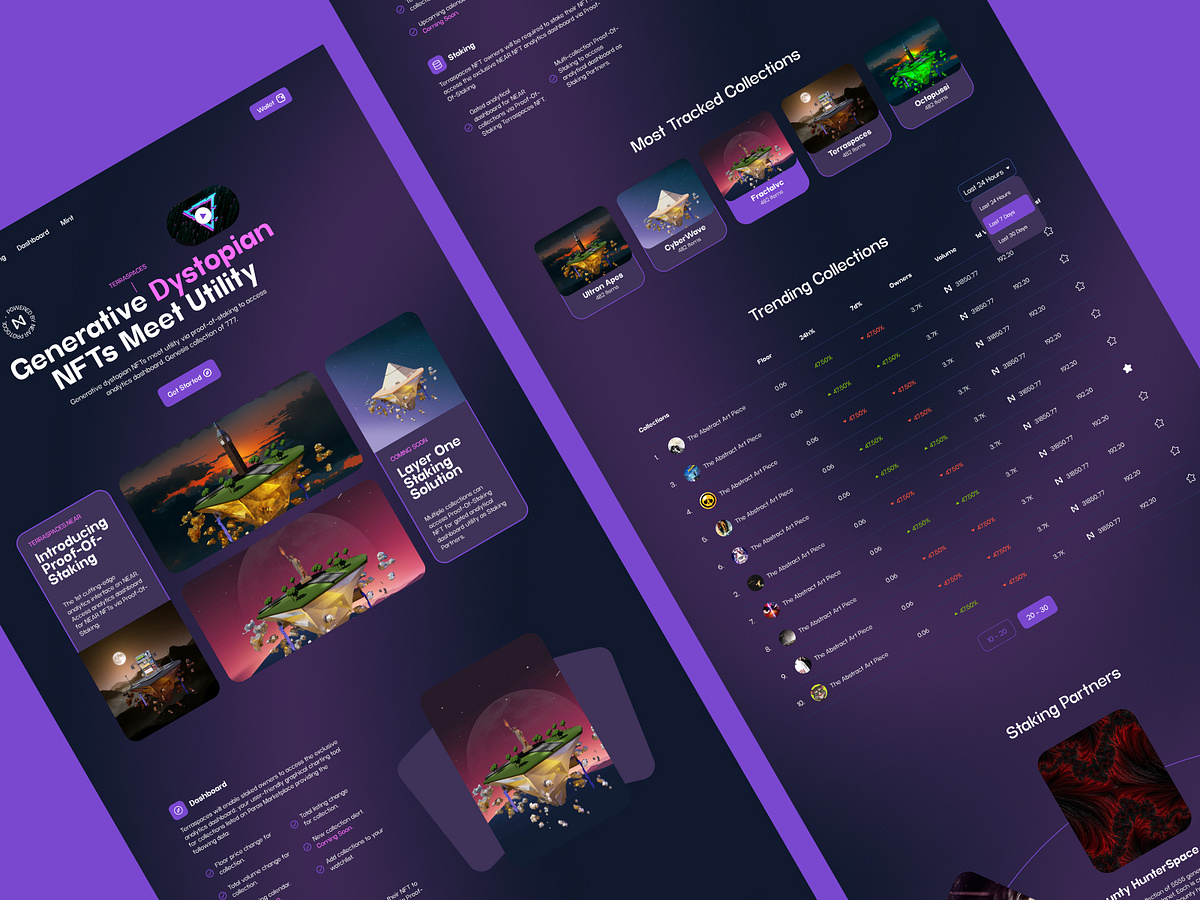 NFT Mint Focused Website Landing Page Image 0