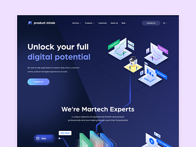 Product Minds animations design system illustration ui uiux design web web design