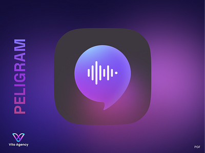 Logo Messenger iOS App 3d 3d logo agency app app store application design development free ios logo messenger mobile modern popular product design trends ui ux uxui design