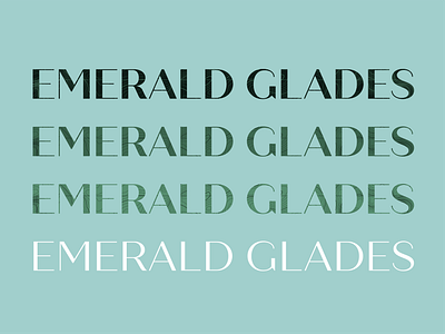 Emerald Glades Horizontal Logo branding community design graphic design home builder illustration logo neighborhood