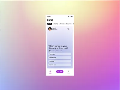 Koral - App Redesign design
