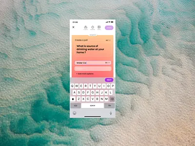 Koral App - Create a poll product design user experience user interface