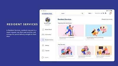 Kommune - a community app for Senior Citizens app art branding clean dashboard design flat friendship illustration ipad logo relationship senior senior citizens services social social media socialmedia ui ux