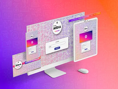 DIA DO MÍDIA animation branding graphic design logo motion graphics product presentations.