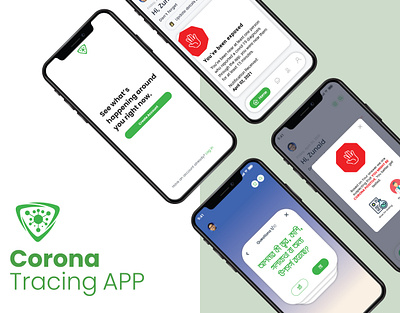Corona Tracing APP app design mobile app experience ui ux