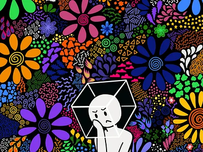 “Artist’s Block” abstract shapes art artist block artists block color palette colors digital design digital drawing floral patterns illustration illustration inspiration inspiration lines and shapes procreate procreate illustration