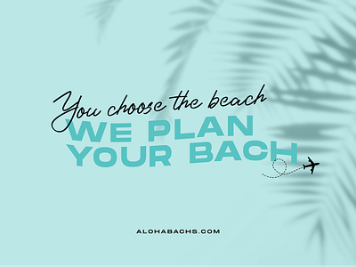 Alobachs bach beach branding bride design graphic design logo weddings