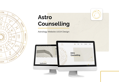 Astro Counselling Minimalist UI/UX Website Design design flat graphic design illustration illustrator logo minimal ui user design user experince ux