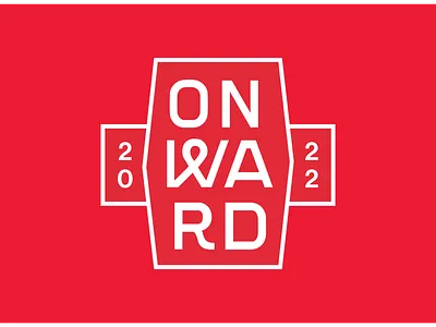 Onward: Senior Exhibition 2022 badge badge design brand brand identity branding design logo senior show university