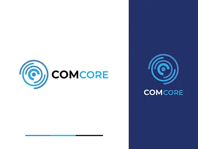 COMCORE affinity designer branding design flat graphic design logo logodesign minimalist