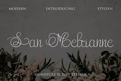 San Meltianne - Wedding Font font fonts handlettered script fonts signature font