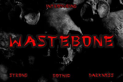 Wastebone - Blackletter Gothic Font blackletter blackletters fonts display fonts font fonts