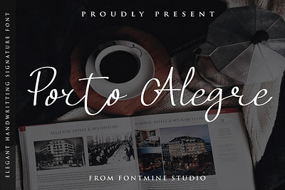 Porto Alegre - Signature Handwritting Font design font fonts handlettered script fonts signature font