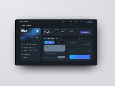 Eigen finance - Defi website ui ux design crypto crypto design defi trade website