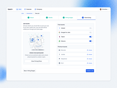 Job Boards - limited experience campaign creation crm feature gate hiring job job board job boards job portal jobs lever limitation limited limited experience package pricing pricing package recruitment teero upsell