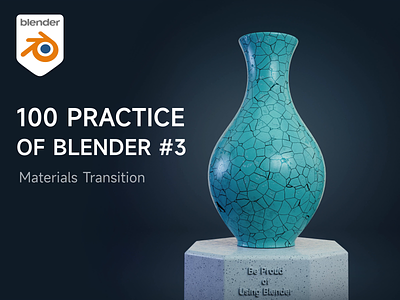 Blender Materials Practice 100days 3d animation blender material