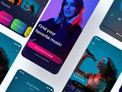 Music Apps apps exploration joox listening mobile music spotify uidesign uiux