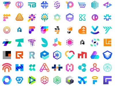 Logofolio showing a glimpse of my logo design over the 10+ years brand identity design branding creative logo designer freelancer graphic designer lettermark logo logo design logofolio logos monogram portfolio symbol visual identity design