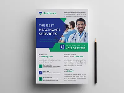 Medical & Healthcare Flyer Design Template a4 flyer branding clinic flyer colorful flyer creative design design editable design flyer flyer design graphic design health healthcare flyer hospital hospital flyer leaflet medical flyer medical flyer template minimal medical flyer pharmacy flyer template
