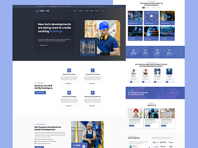 High Quality Construction Website construction design graphic design illustration typography ui ux vector