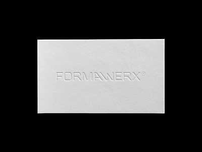 Formawerx Business Card business business card card ci clean collateral deboss design emboss identity logo logomark logotype minimal type typography visual visual identity