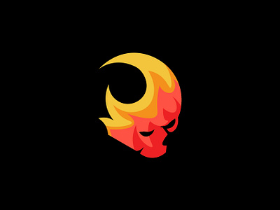 🔥+ 💀 design devil logo fire fire logo flame graphic design identity logo minimalist music logo rock skull skull flame skull logo