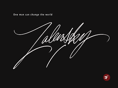 Zalensky art calligraphy custom flow freedom lettering logo peace premium script signature slavaukraini type ukraine unqiue zalensky